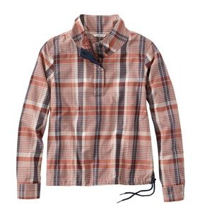 LL Bean Brushed Cotton Mockneck Shirt